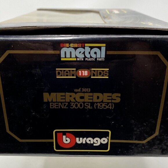 Burago 1954 Silver Mercedes Benz 300SL Diecast new in box - Picture 2 of 9